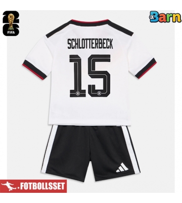 Tyskland Nico Schlotterbeck #15 Hemmatröja Barn VM 2026 Kortärmad (+ Korta byxor)